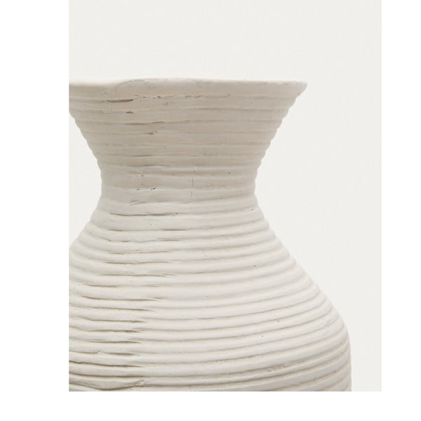 Krémszínű kézzel készített magas váza (magasság 72 cm) Pria – Kave Home-image-2