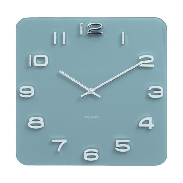 Vintage kék óra, 35 x 35 cm - Karlsson