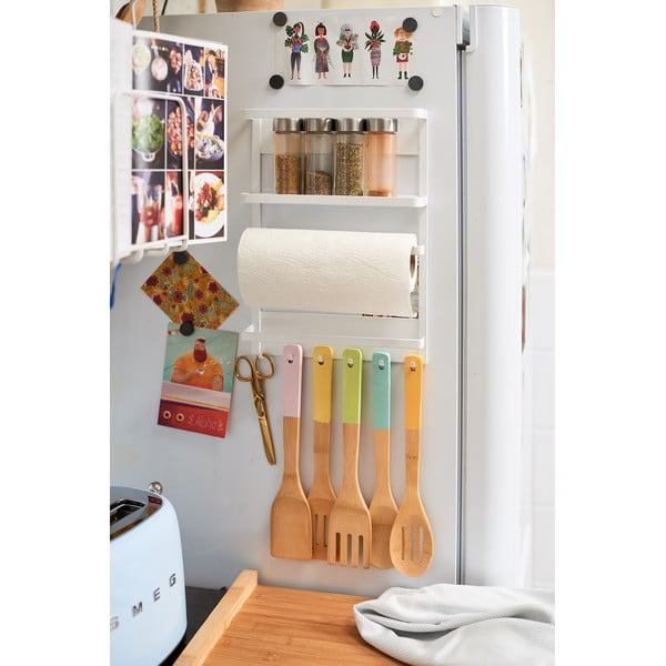 Tower Magnetic Side Rack fehér nagyméretű mágneses tartó - YAMAZAKI-image-1