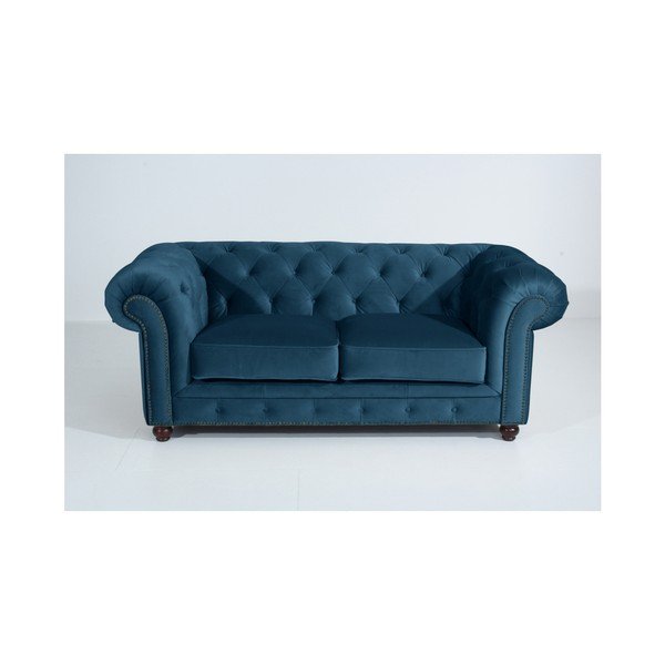 Orleans Velvet kék kanapé, 196 cm - Max Winzer
