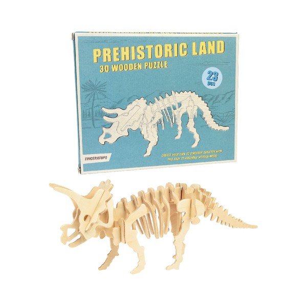 Trceraptos 3D puzzle, fából - Rex London