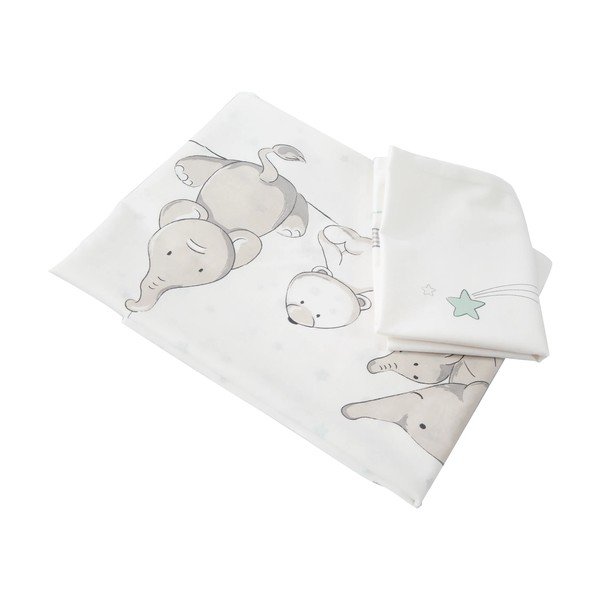 Szürke gurulós bölcső baldachinnal 40x90 cm Strenenzauber – Roba-image-4