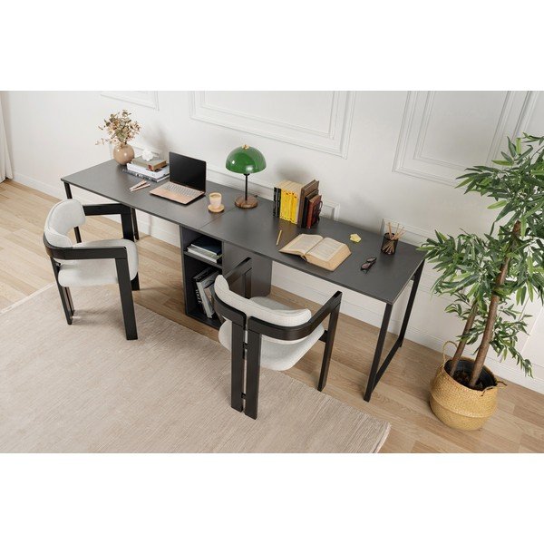 Matt íróasztal 60x240 cm Twin – Kalune Design-image-1