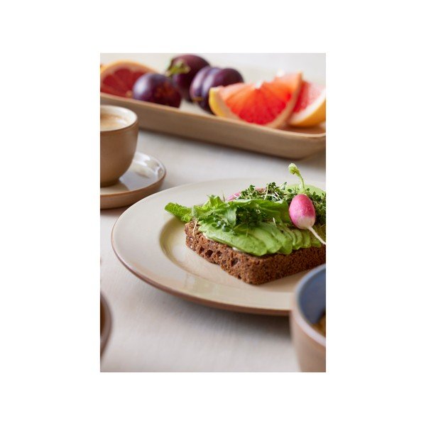 Bézs agyagkerámia desszertes tányér ø 22 cm – Bitz-image-2