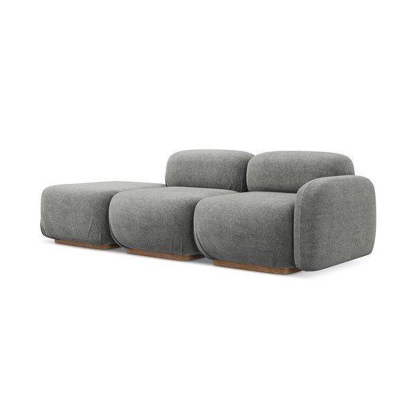Szürke buklé moduláris heverő (bal oldali) Ailani – Makamii-image-1