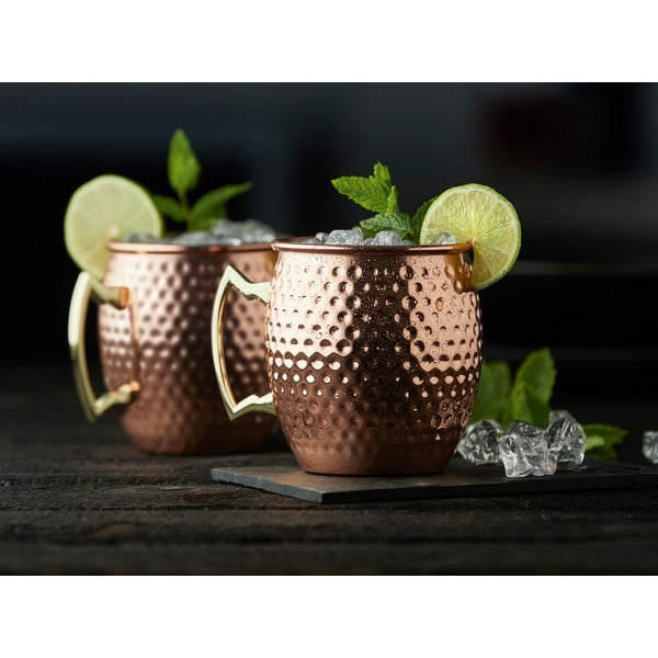 Rézszínű acél bögre szett 4 db-os 80 ml Moscow Mule – Lyngby Glas-image-2