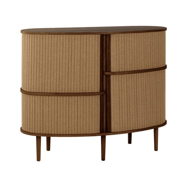 Barna-világosbarna szekrény tolóajtóval, tölgyfa dekorral 120x100x50 cm Audacious – UMAGE-image-2