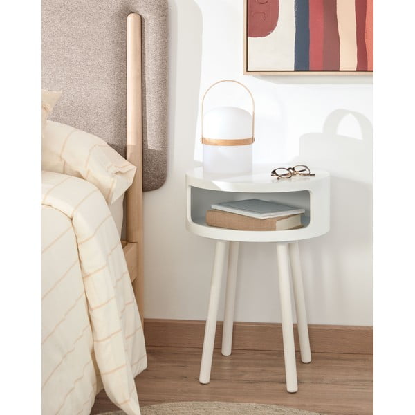 Bruk fehér tárolóasztal - Kave Home-image-1