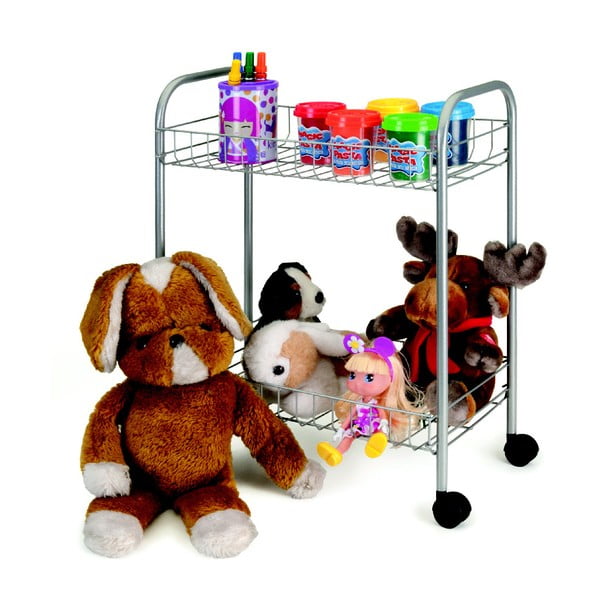 Greg gurulós kétszintes polc, hossz 41 cm - Metaltex-image-4