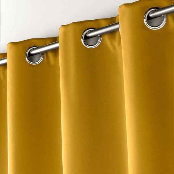 Sárga sötétítő függöny 135x280 cm Occult – douceur d'intérieur-image-1
