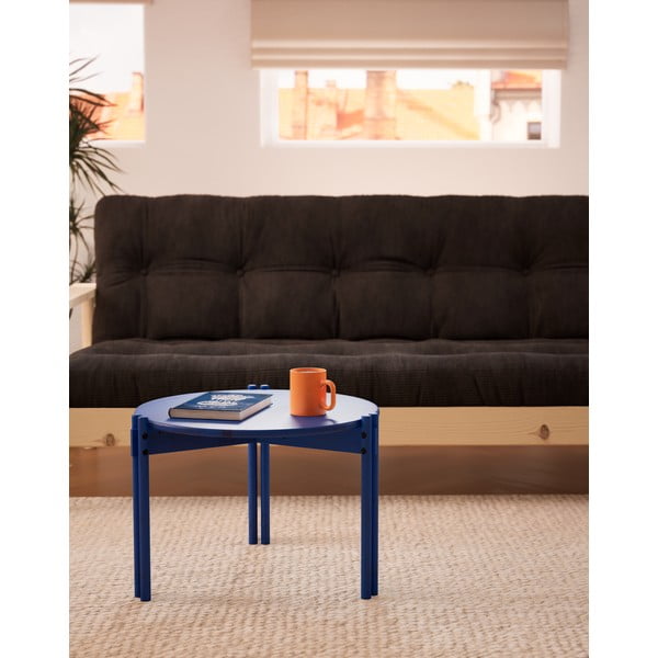 Kék borovi fenyő kerek dohányzóasztal ø 60 cm Sticks – Karup Design-image-3