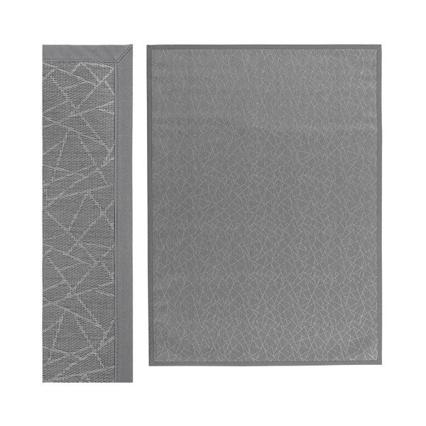 Világosszürke PVC szőnyeg 180x250 cm Geo Silver – Casa Selección-image-1