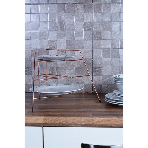 Rézszínű fém kiegészítő polc 37x25 cm Rowan – Premier Housewares-image-1