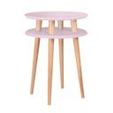 UFO rózsaszín tárolóasztal, ⌀ 45 cm - Ragaba