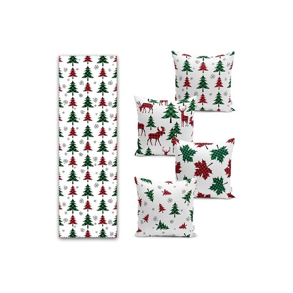 Párnahuzat és asztali futó szett 5 db-os Tartan – Mila Home