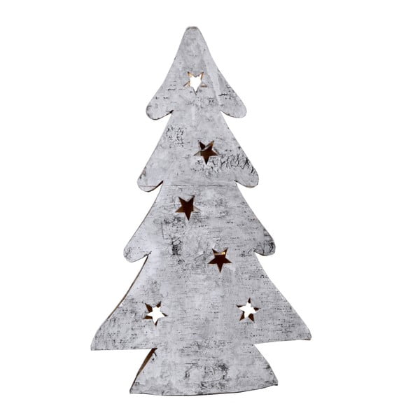 Fehér, karácsonyfa alakú, világító LED dekoráció - Ego Dekor