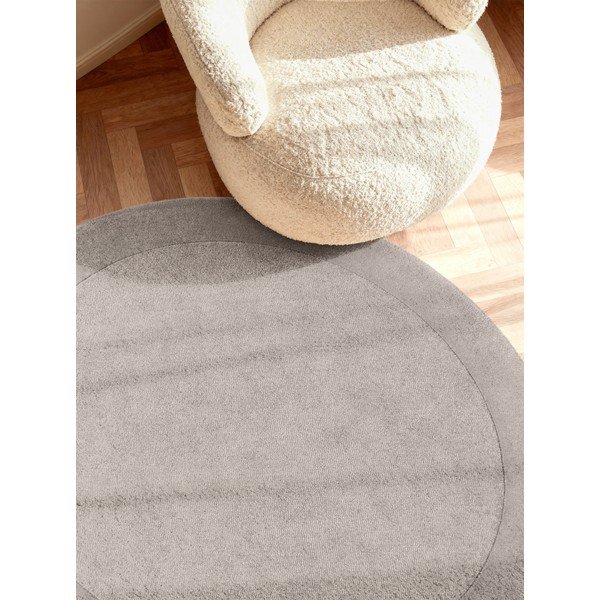 Szürke kézi szövésű gyapjúkeverék kerek szőnyeg ø 200 cm Kivi – Villeroy&Boch-image-2