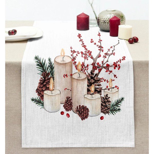 Asztali futó karácsonyi mintával 45x140 cm Merry Christmas – Mila Home