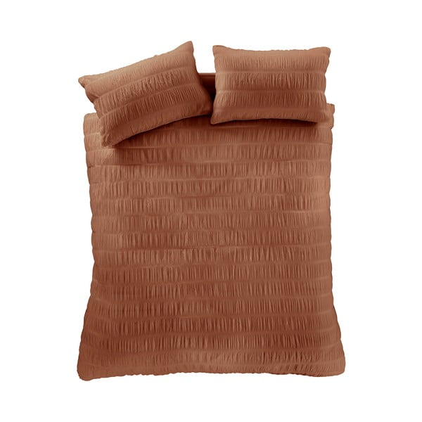 Narancssárga egyszemélyes ágyneműhuzat 135x200 cm Seersucker – Catherine Lansfield