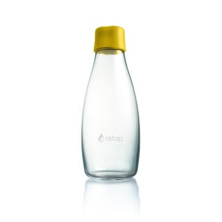 Élénksárga üvegpalack élettartam garanciával, 500 ml - ReTap