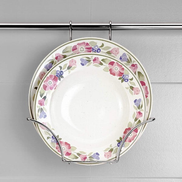 Függő krómozott acél fedőtartó Lonardo – Metaltex-image-1