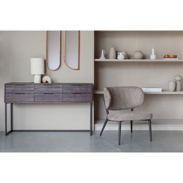 Sötétbarna teakfa komód Webster – White Label-image-3