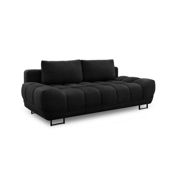 Cumulus fekete háromszemélyes kinyitható kanapé - Windsor & Co Sofas-image-3