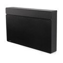 Fekete fém billenő ajtós-függő cipőtartó 78x48x13 cm Luigi – Spinder Design