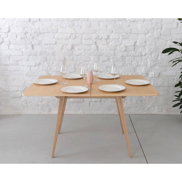 Bővíthető étkezőasztal kőrisfa dekoros asztallappal 65x90 cm Envelope – Ragaba-image-2