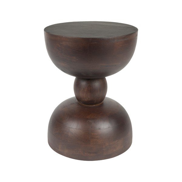 Mangófa kerek tárolóasztal ø 30 cm Izzy – White Label