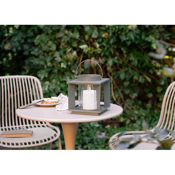 Fém-üveg lámpás (magasság 20,5 cm) Lohals – House Nordic-image-2