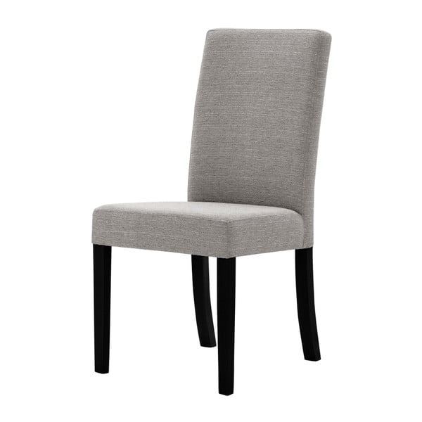 Tonka szürkésbarna bükkfa szék, fekete lábakkal - Ted Lapidus Maison