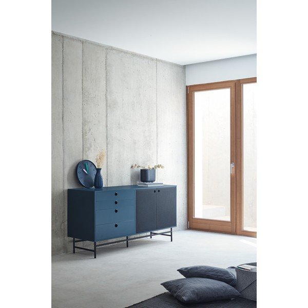 Punto fekete-kék komód, szélesség 150 cm - Teulat-image-1