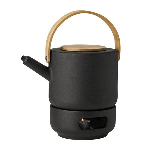 Kőedény üveg teáskanna melegítő Theo – Stelton-image-3