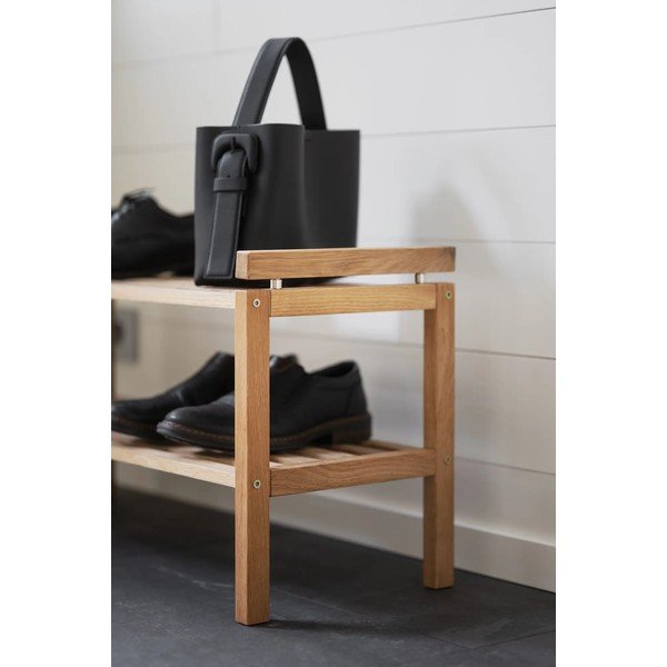 Natúr színű tölgyfa cipőtartó Confetti – Rowico-image-3