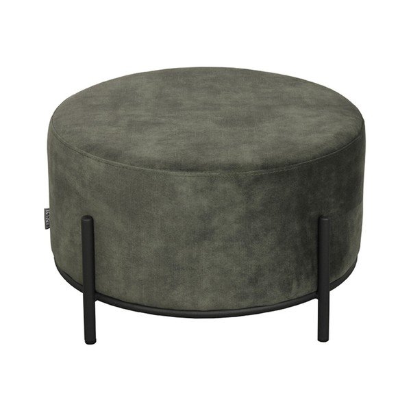 Khaki bársony puff Troy – LABEL51-image-3