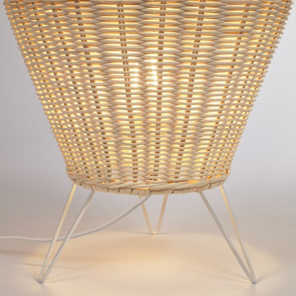 Natúr színű állólámpa rattan búrával (magasság 70 cm) Kamaria – Kave Home-image-2