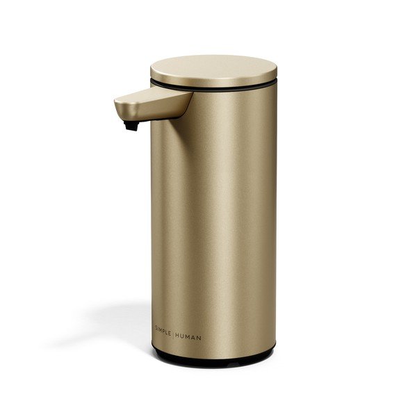 Matt aranyszínű automata acél szappanadagoló 266 ml – simplehuman