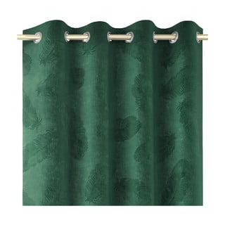 Peacock zöld függöny bársonyos felülettel, 135 x 250 cm - AmeliaHome