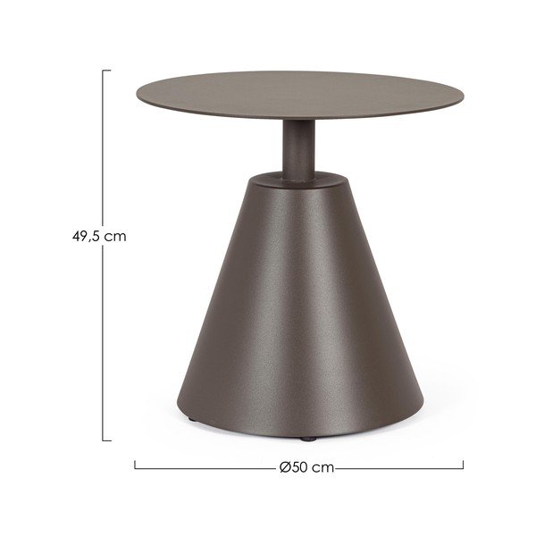 Alumínium kerek kerti kisasztal ø 50 cm Aloha – Bizzotto-image-2