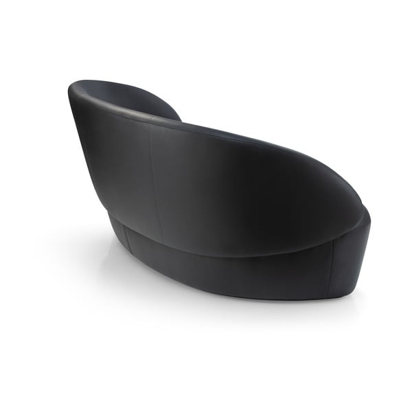 Naïve fekete bőr kanapé, 214 cm - EMKO-image-4