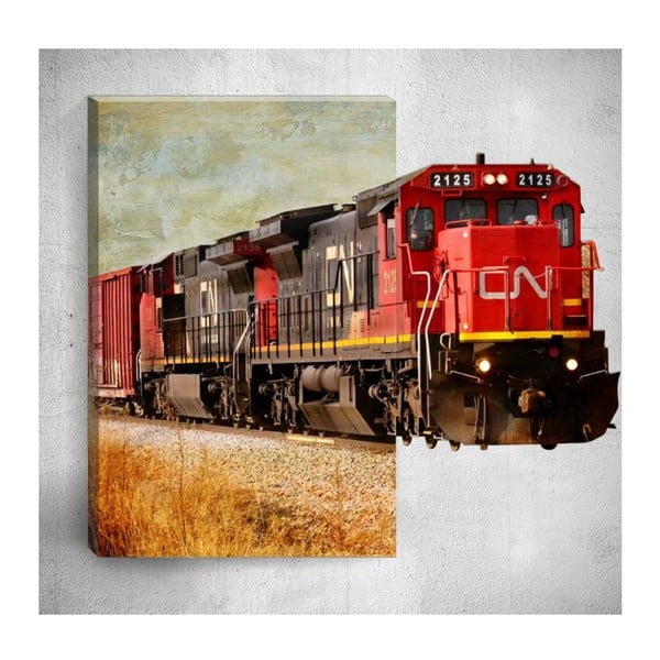Train 3D fali kép, 40 x 60 cm - Mosticx