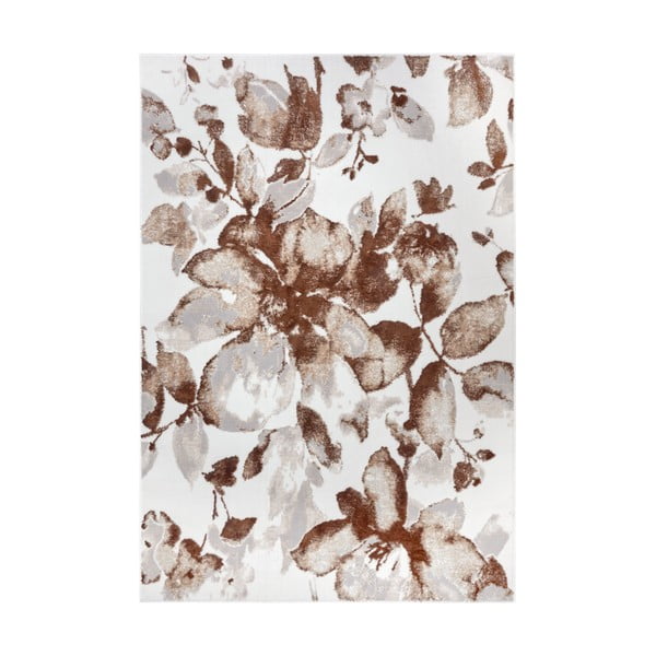 Barna szőnyeg 67x120 cm Shine Floral – Hanse Home