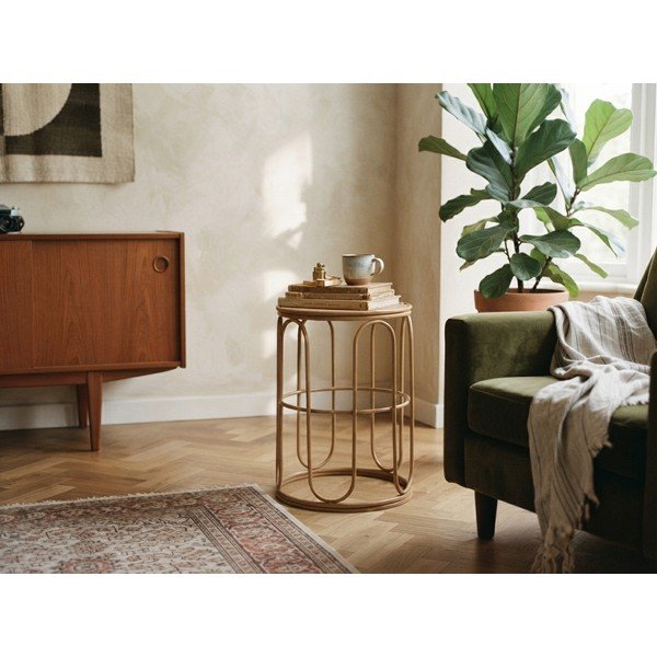 Rattan kerek tárolóasztal Samui – Mauro Ferretti-image-1