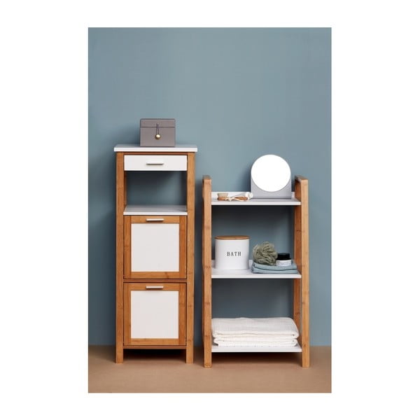 Gara fehér fürdőszobai tárolódoboz fedéllel - Wenko-image-3