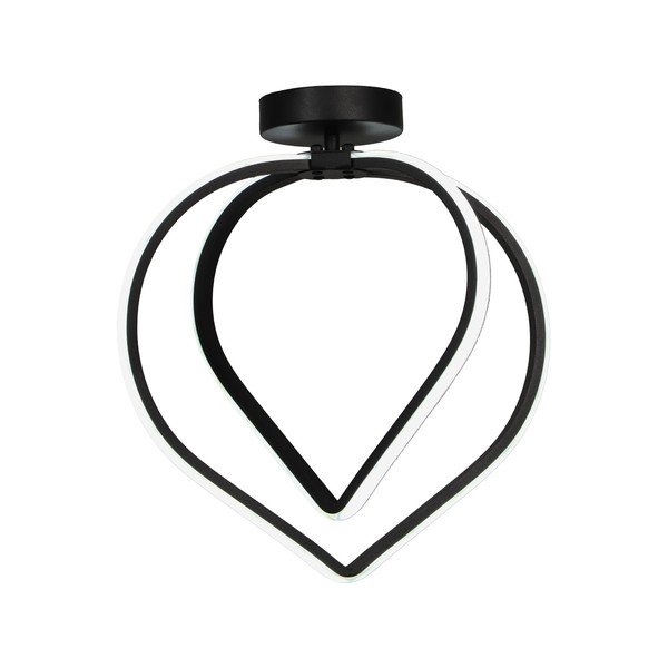 Fekete fém LED mennyezeti lámpa Pars – Squid Lighting