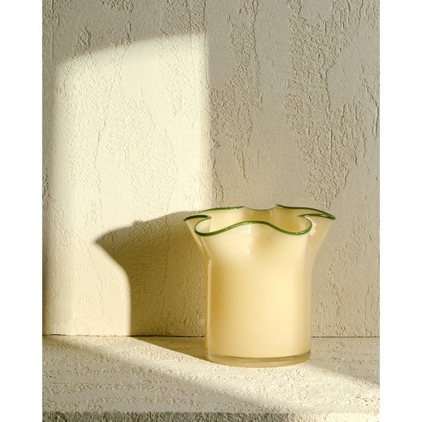 Sárga üveg váza (magasság 19,5 cm) Endasi – Kave Home-image-1