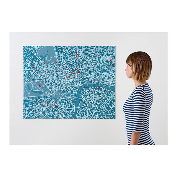 Pin London kék falitérkép - Palomar