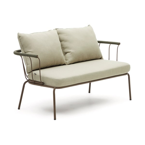 Világoszöld-bézs kerti kanapé Salguer – Kave Home-image-2