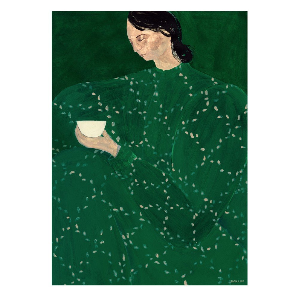 Poszter 30x40 cm Coffee Alone At Place De Clichy  Sofia Lind  The Poster Club